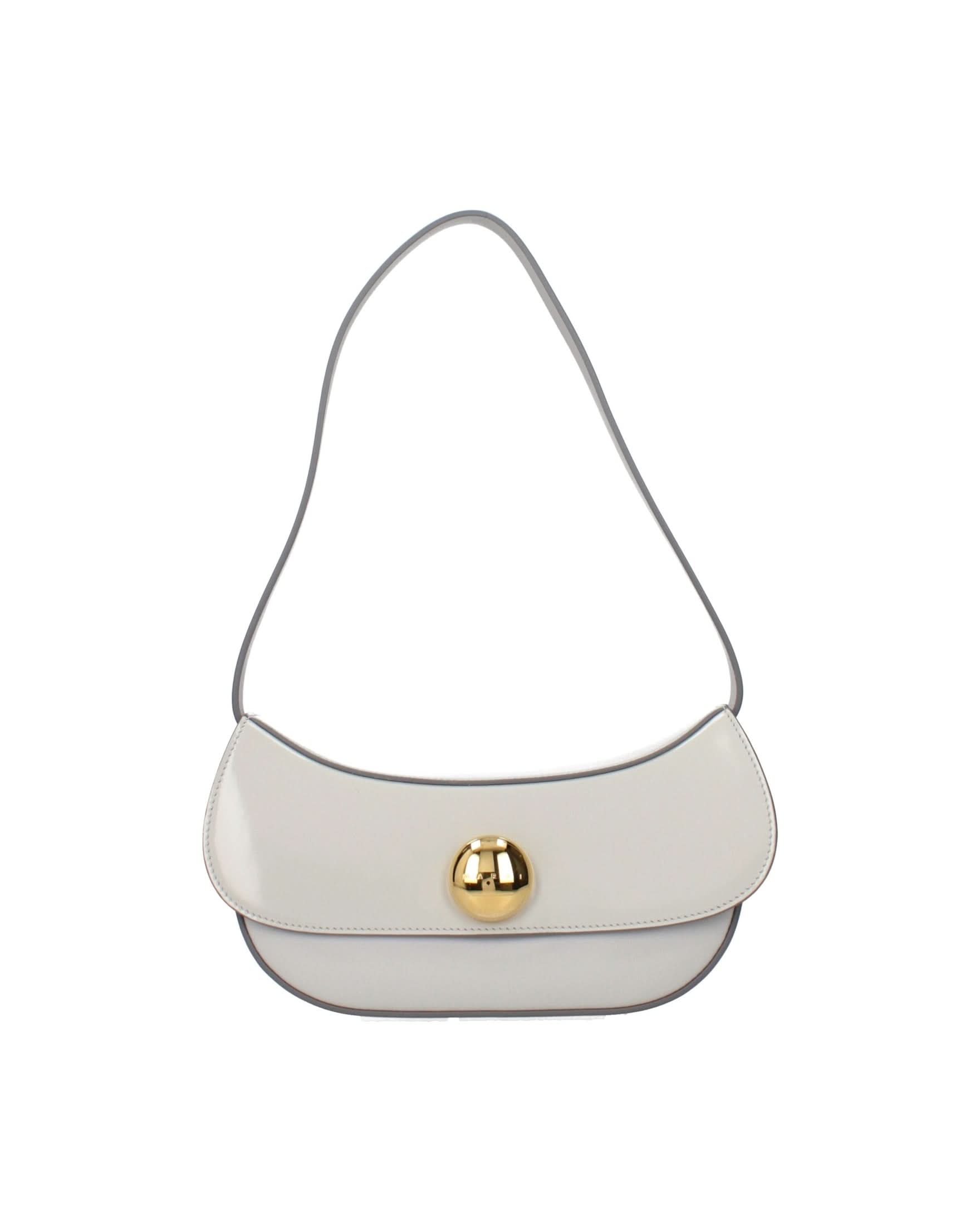 Marni Gray Leather Shoulder Bag Handbags