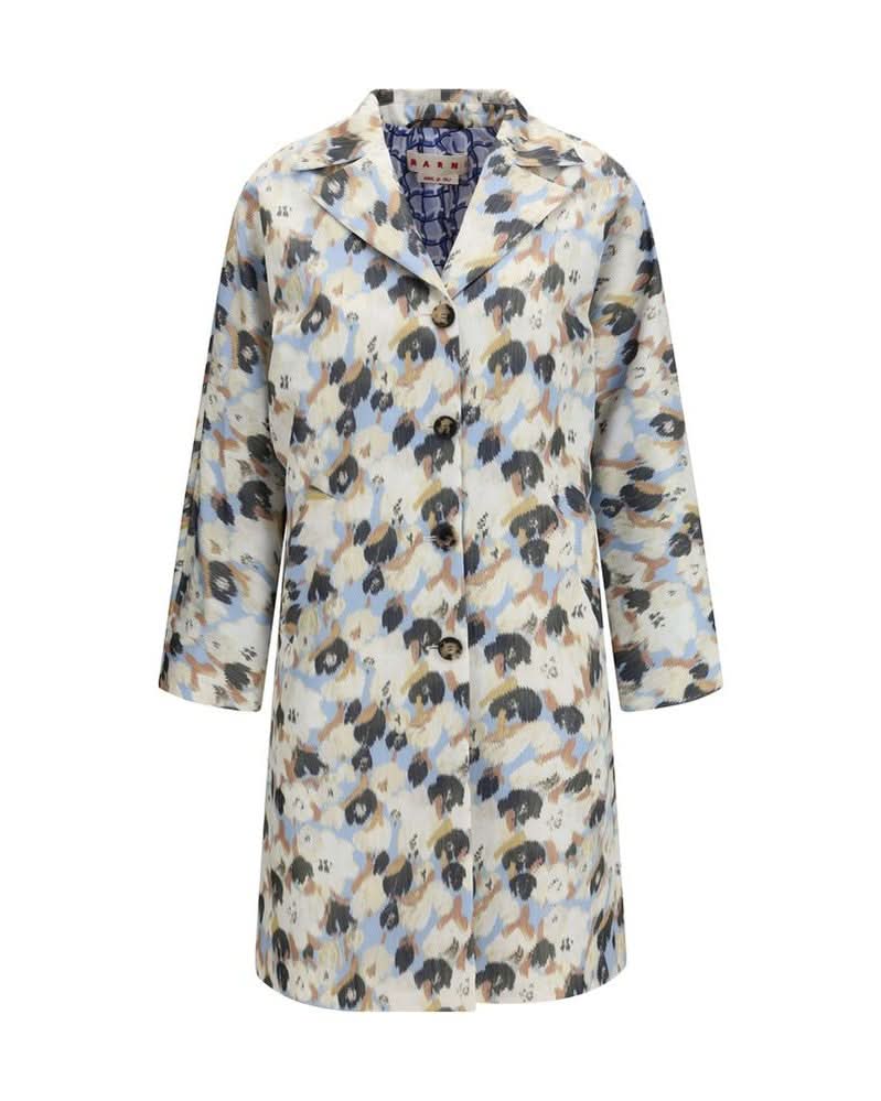 Marni Multicolor Polyester Coat Glam Steals