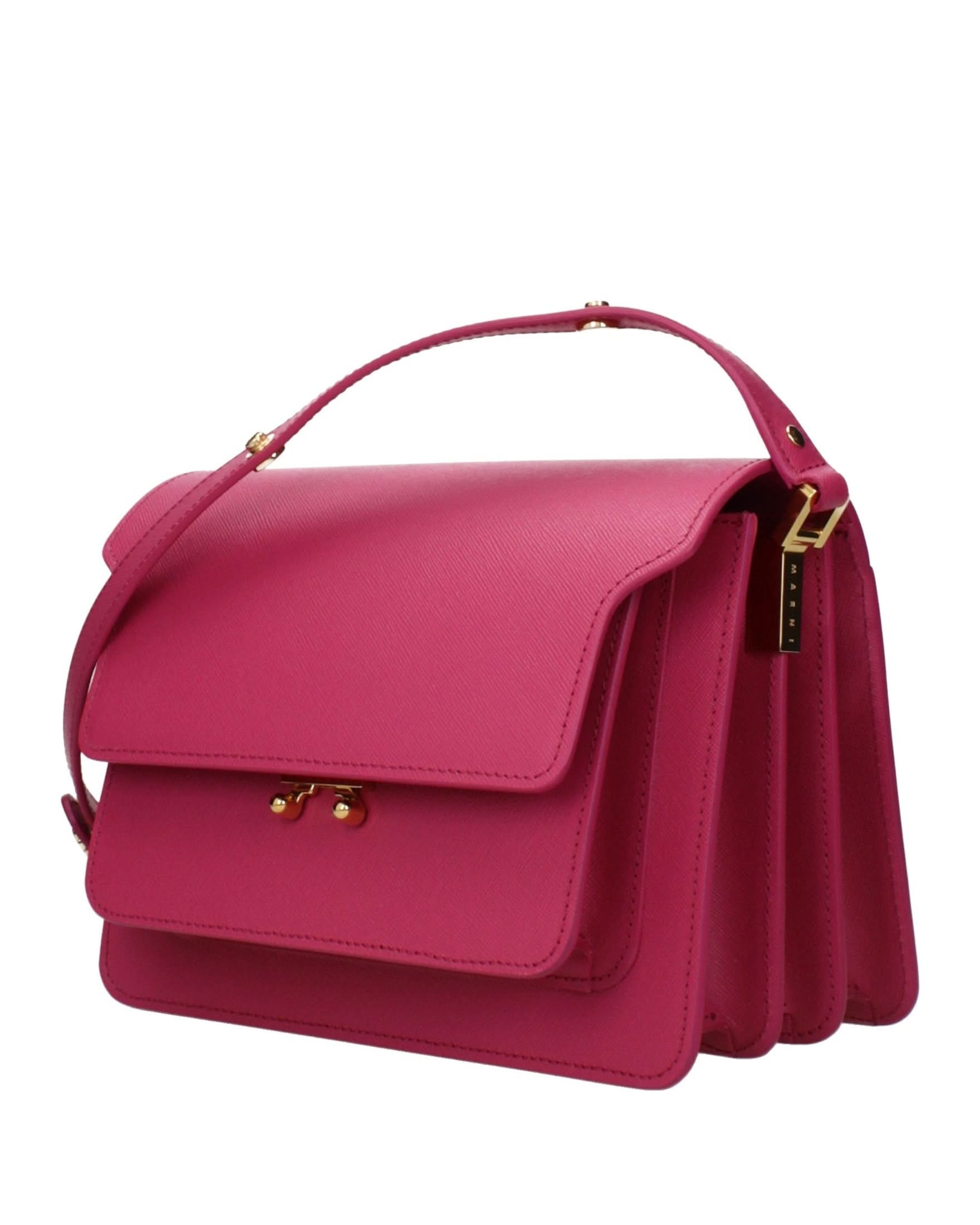 Marni Pink Leather Shoulder Bag