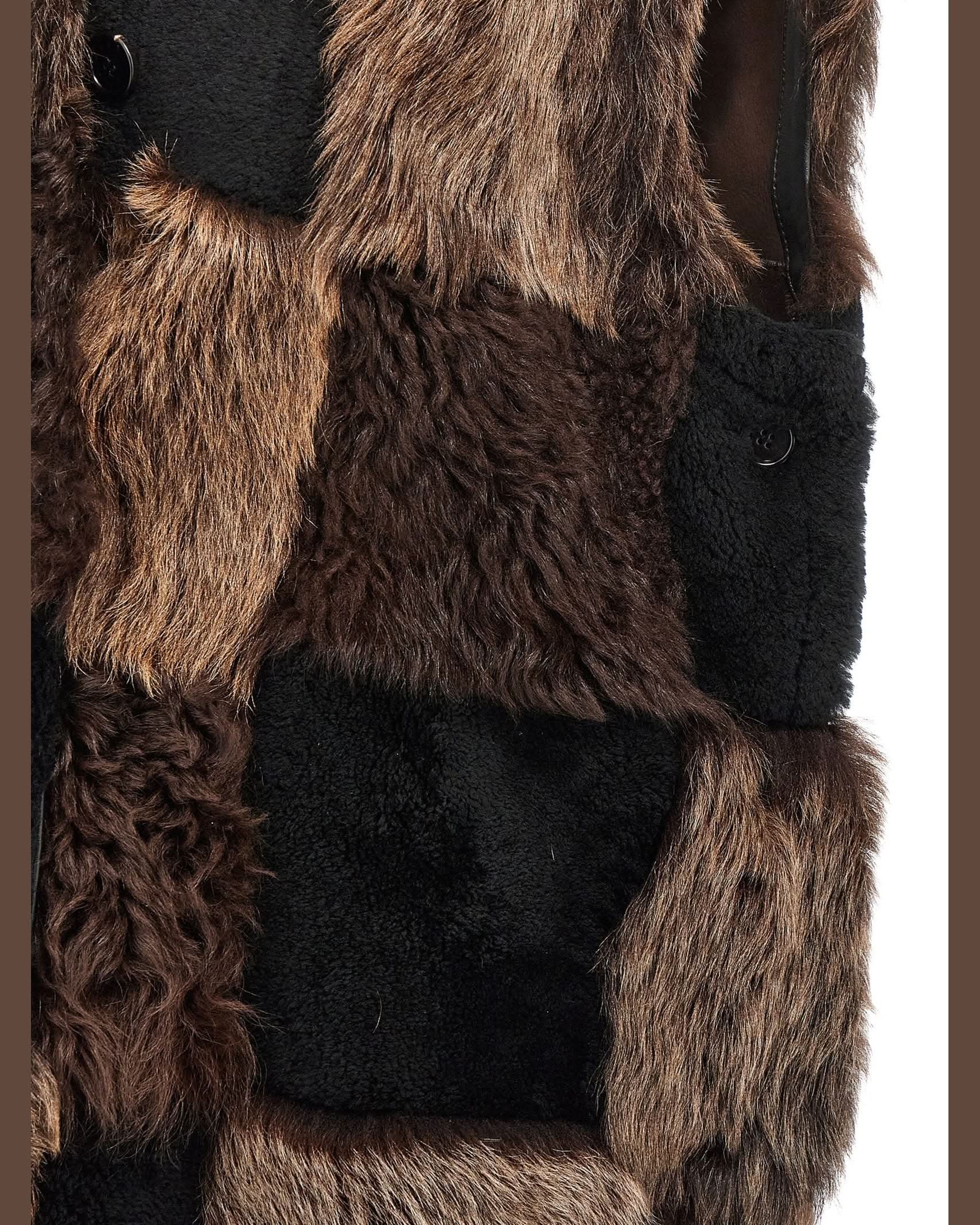 Marni Shearling Long Vest Glam Steals