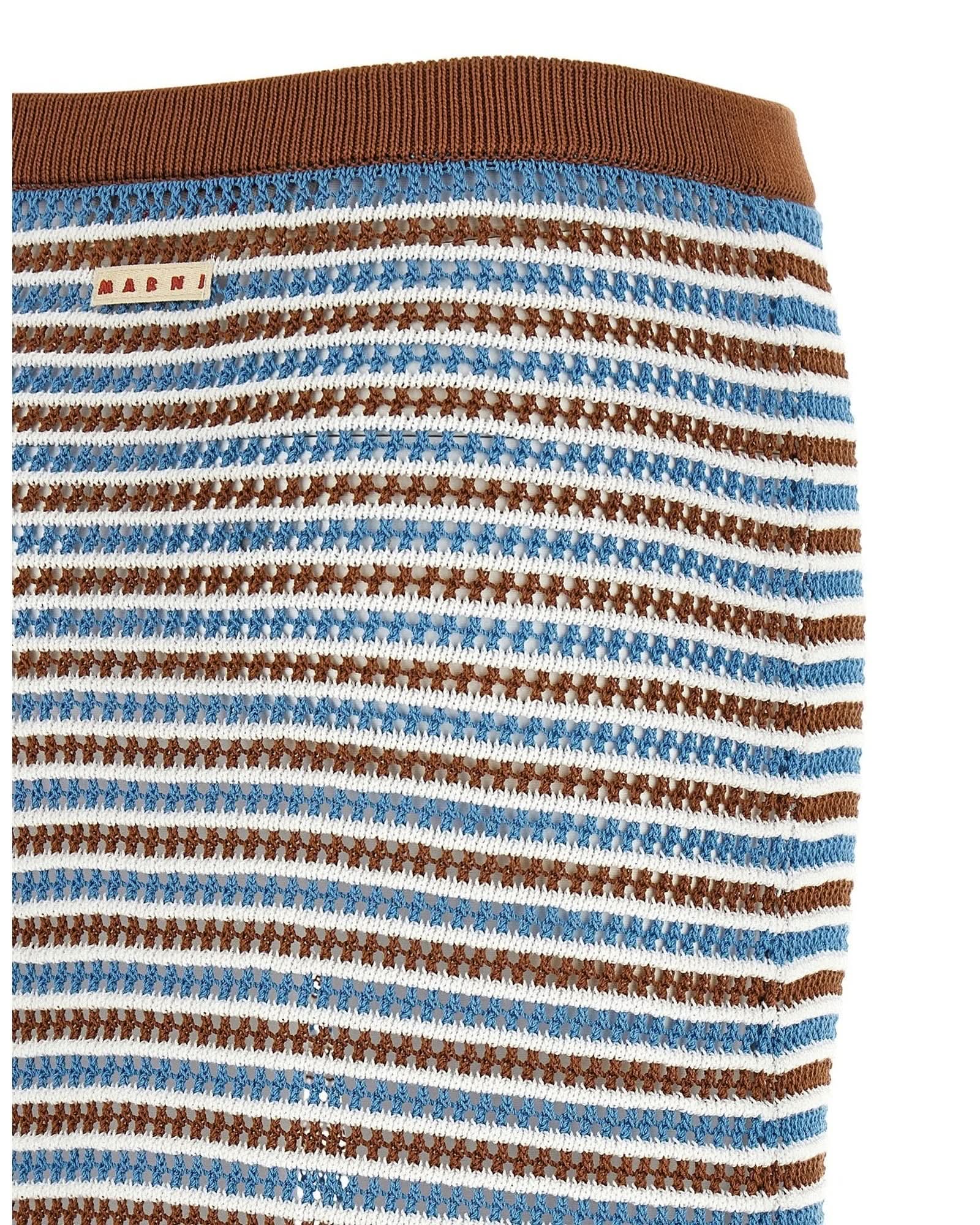 Marni Striped Crochet Skirt Glam Steals