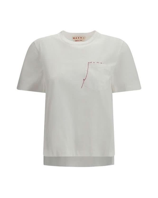 Marni White Cotton T-Shirt