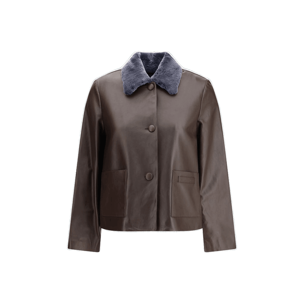 Marnie Brown Leather Jacket Glam Steals