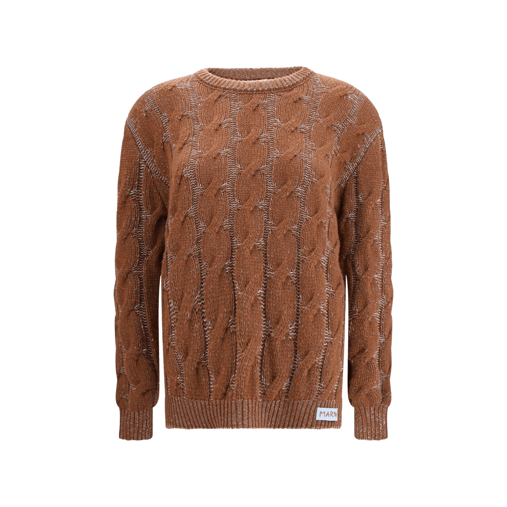 Marnie Marni Brown Wool Fleece Sweatshirt