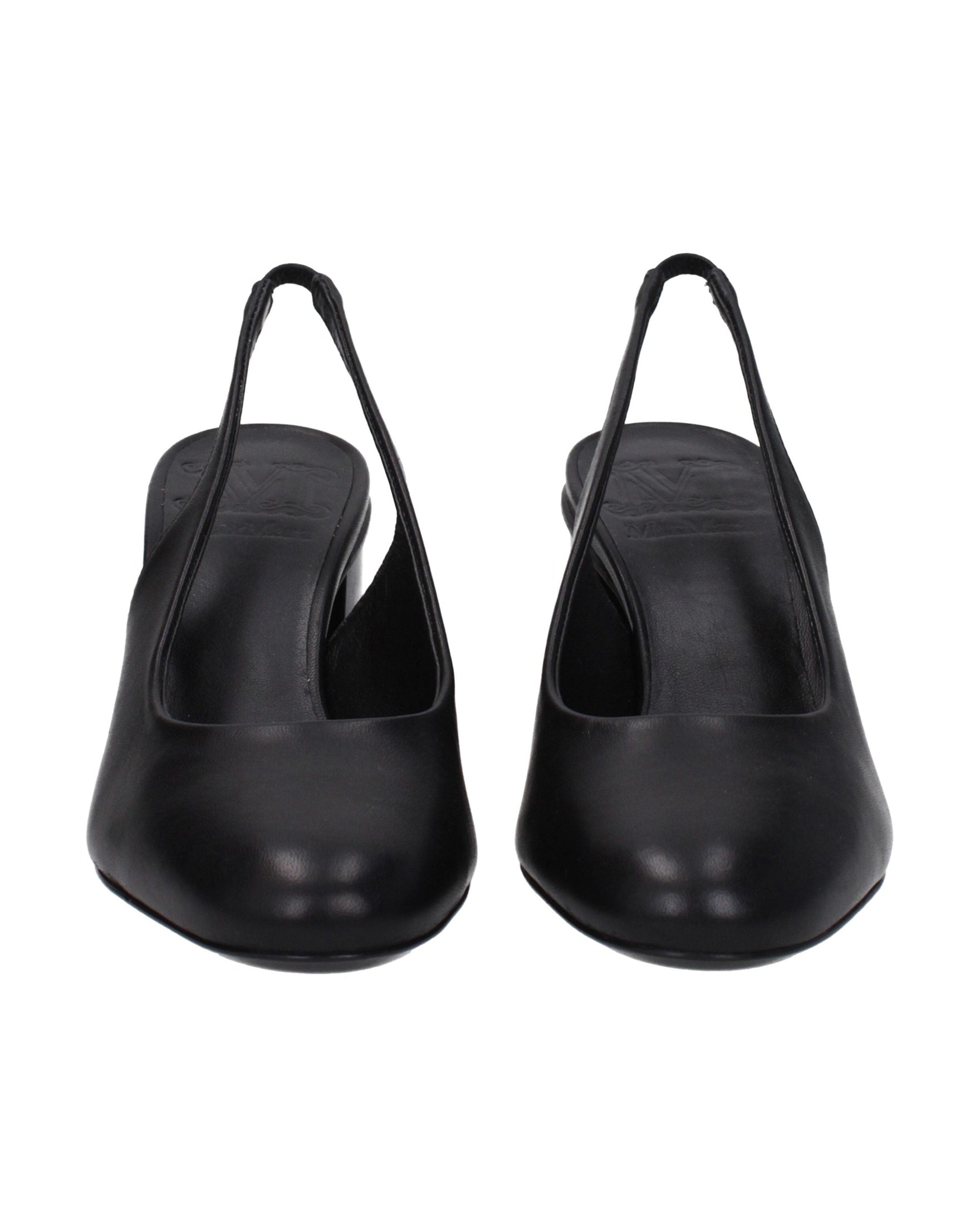 Max Mara Black Leather High Heel Pumps Glam Steals