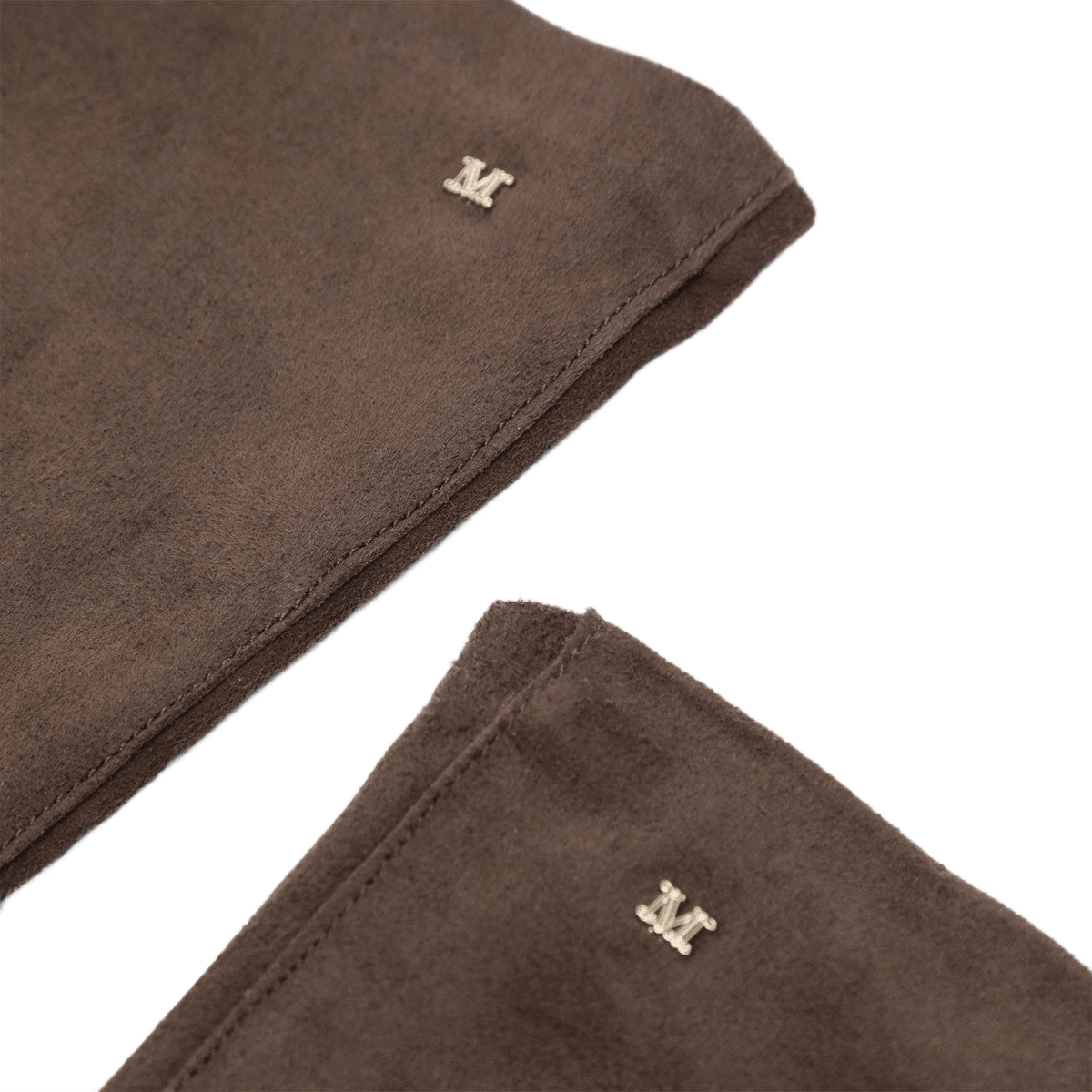 Max Mara Brown Suede Long Nappa Gloves Glam Steals