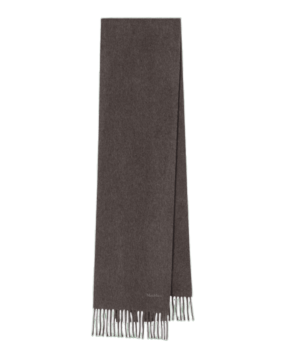 Max Mara Grey Wool Scarf Glam Steals
