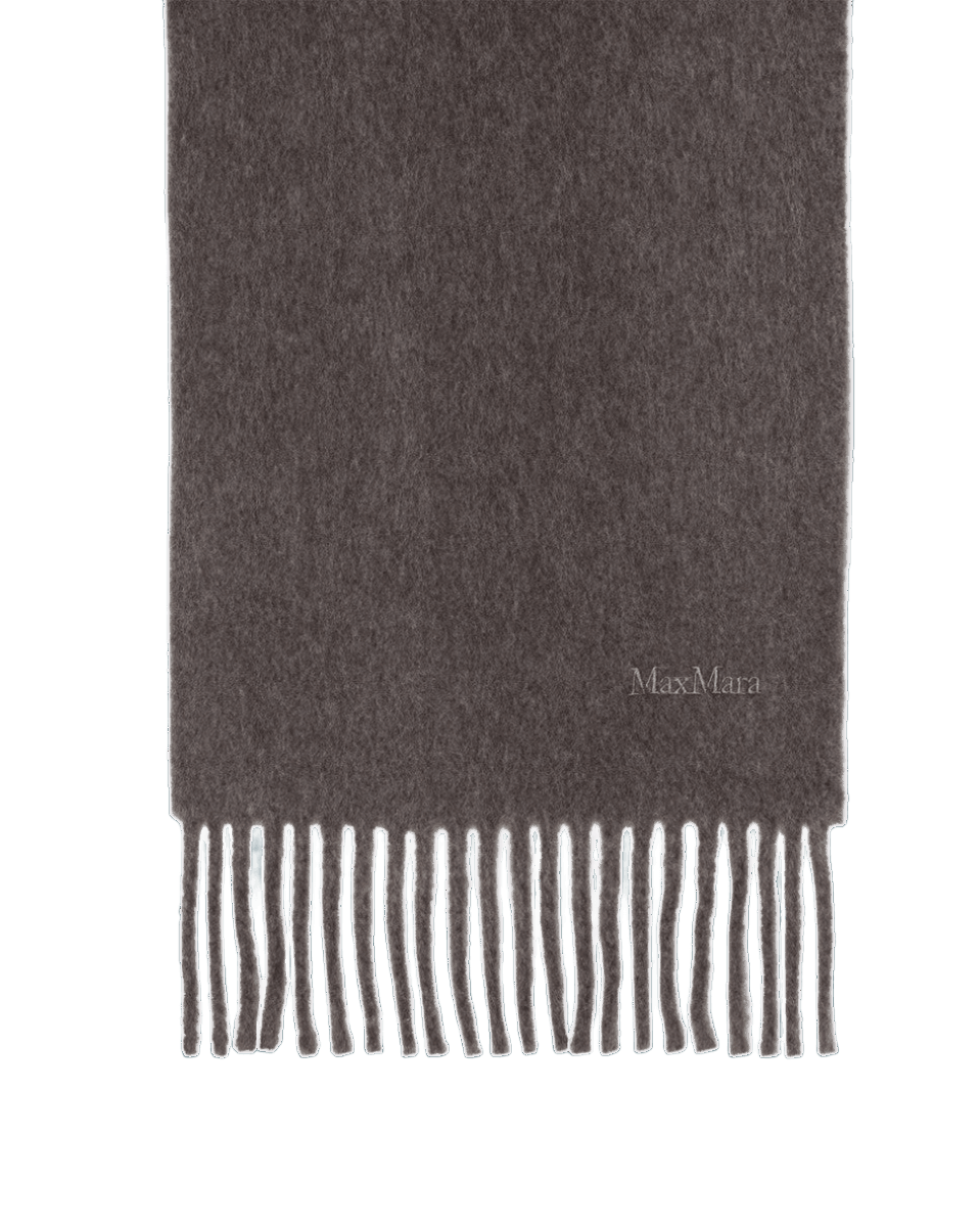 Max Mara Grey Wool Scarf Glam Steals