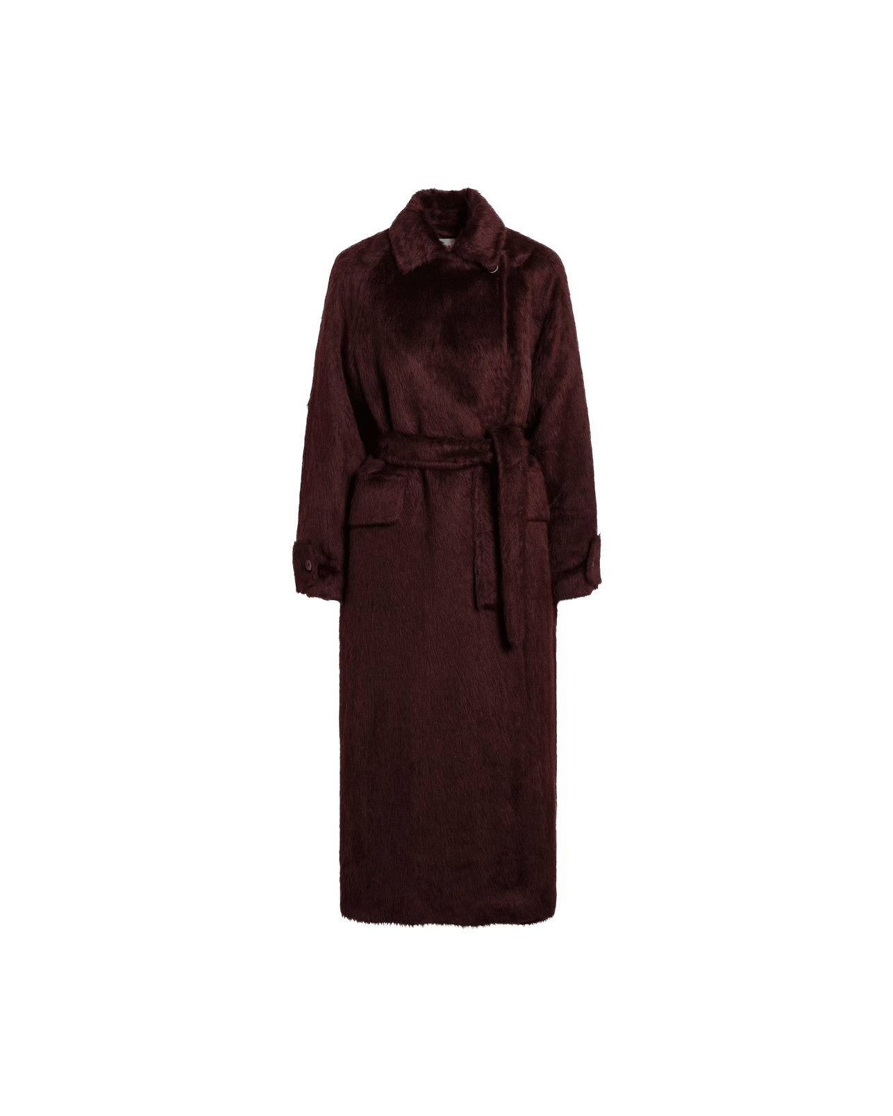 Max Mara Wool Cherry Colored Alpaca and Coat Glam Steals