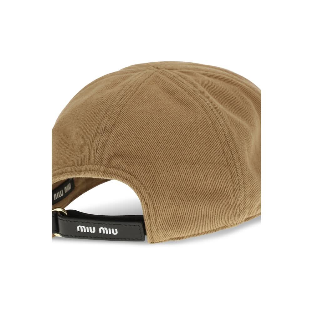 Miu Miu Beige Cotton Cap