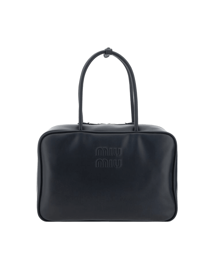 Miu Miu Black Calf Leather Bos Taurus Handbag Glam Steals