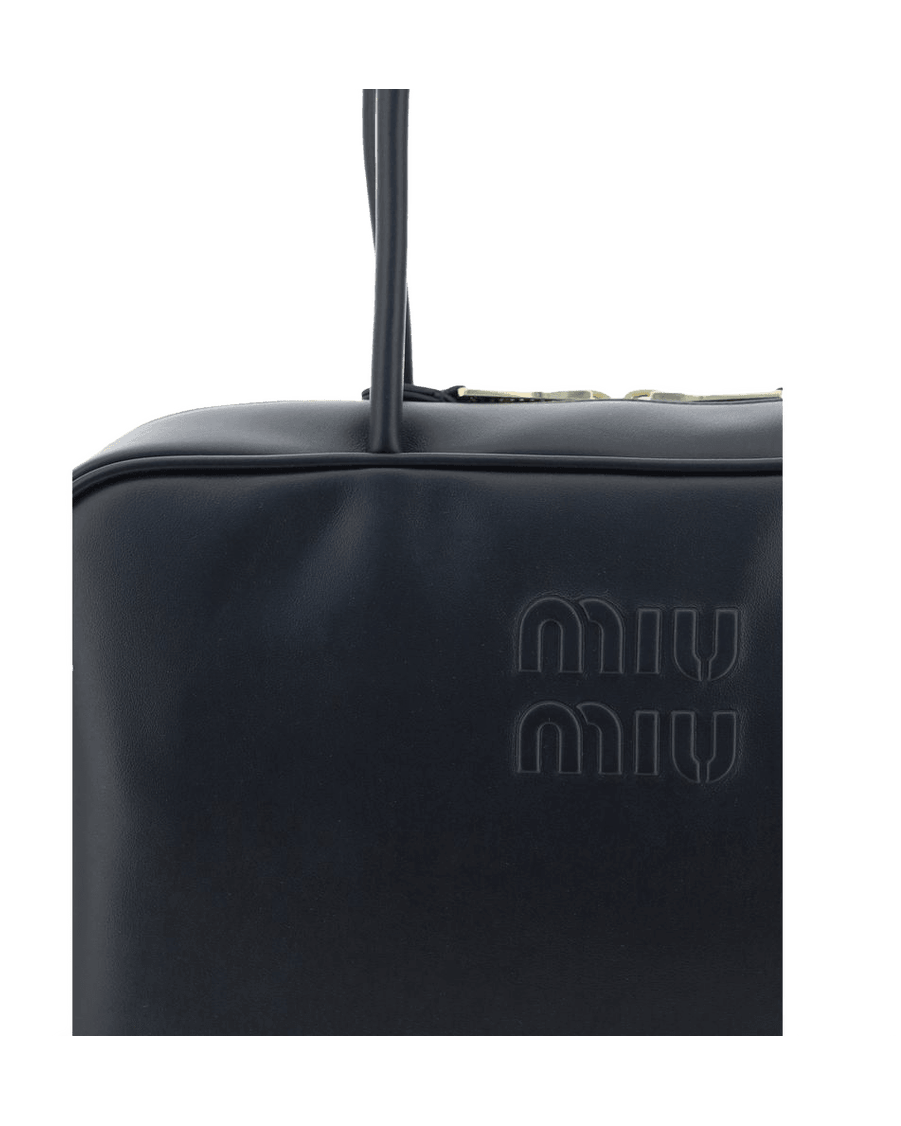 Miu Miu Black Calf Leather Bos Taurus Handbag Glam Steals