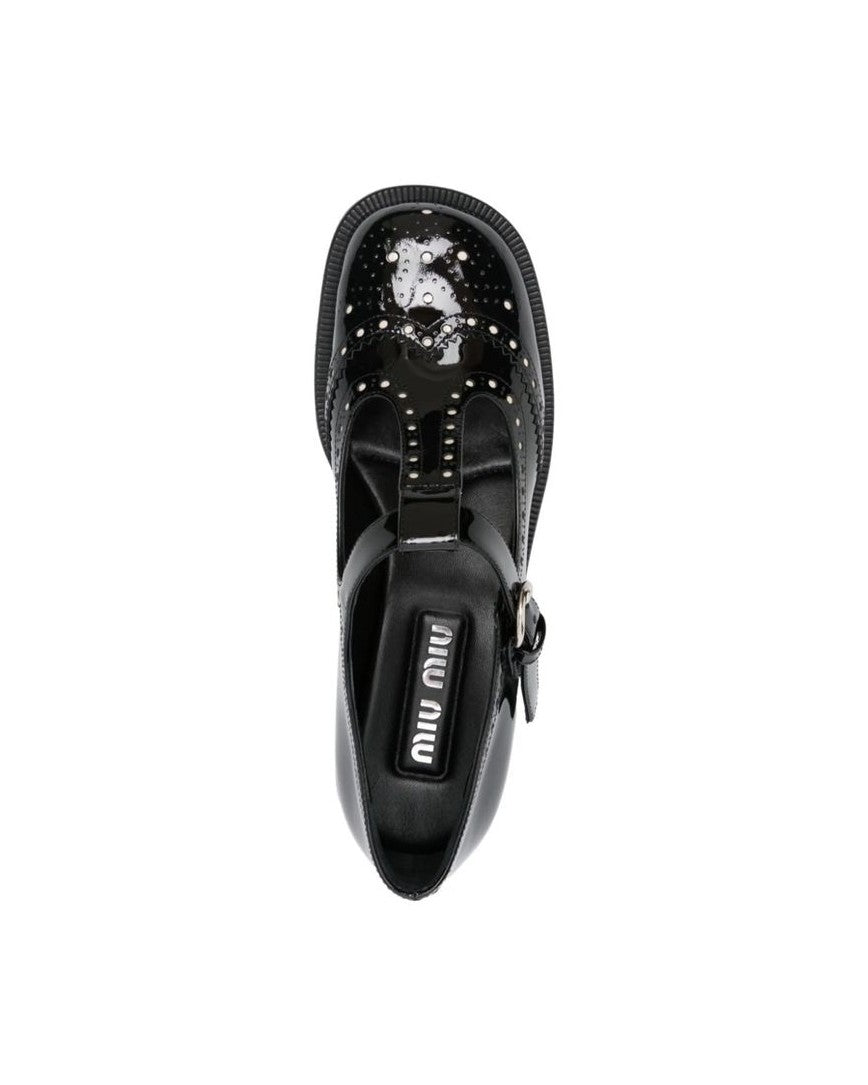 Miu Miu Black Calfskin Shoes Glam Steals