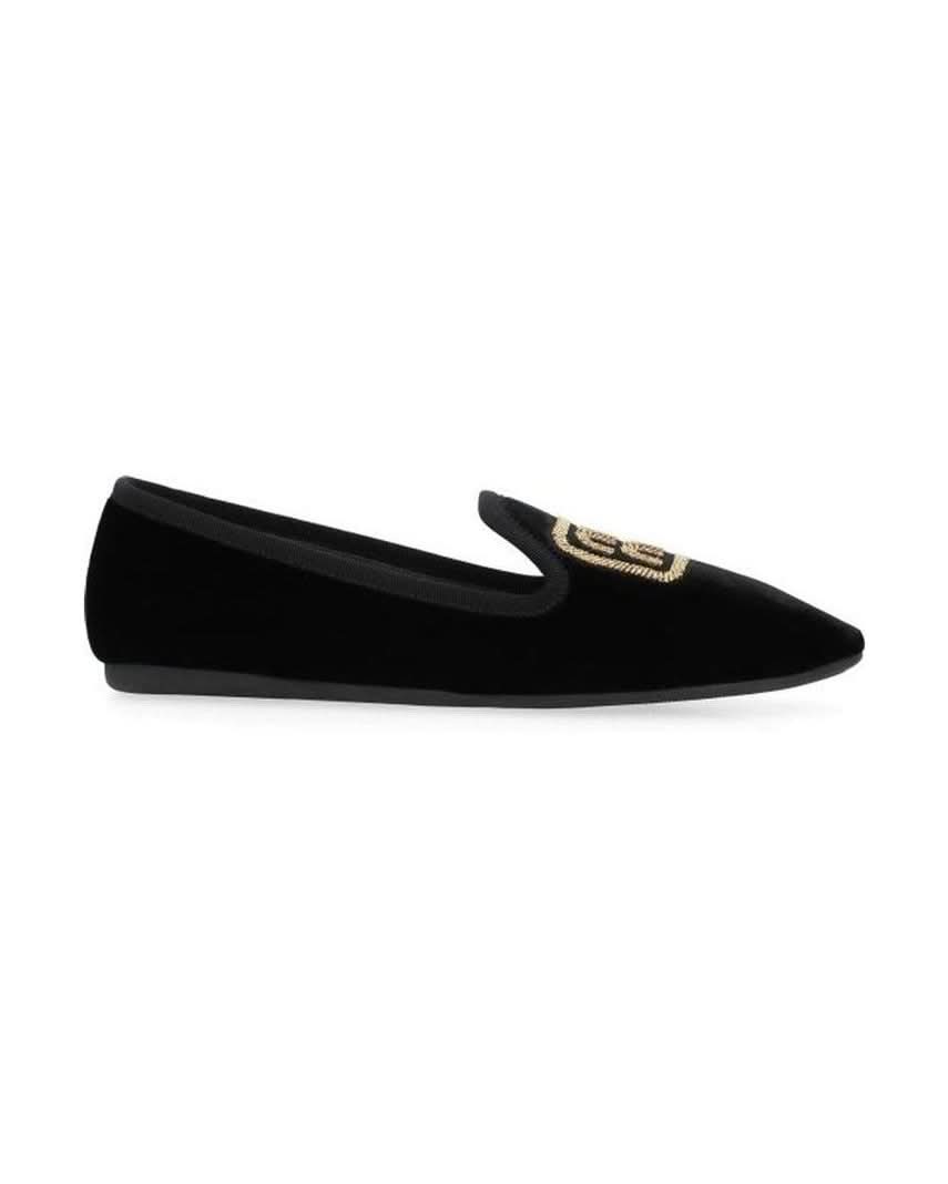 Miu Miu Black Moccassin