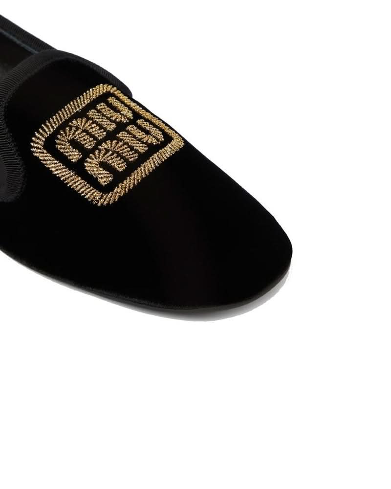 Miu Miu Black Moccassin