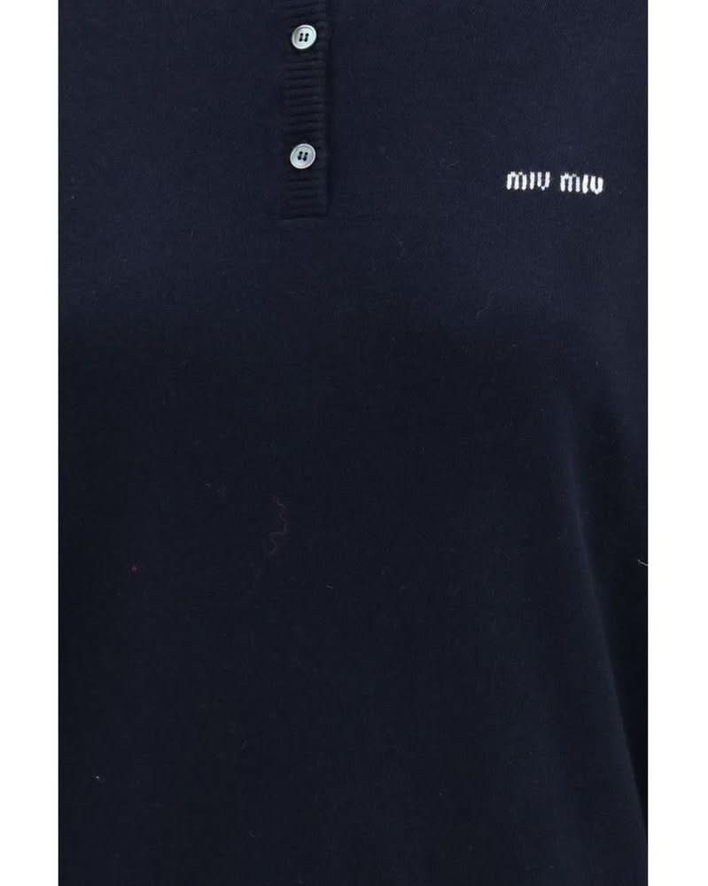 Miu Miu Blue Cashmere Sweatshirt