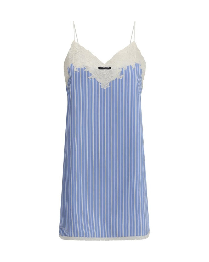 Miu Miu Blue Cotton Casual Dress Glam Steals