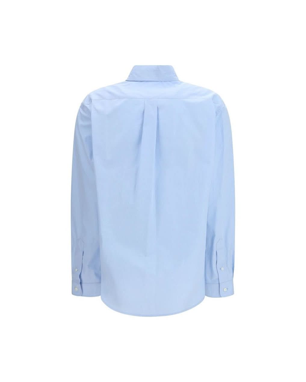 Miu Miu Blue Cotton Shirt Glam Steals