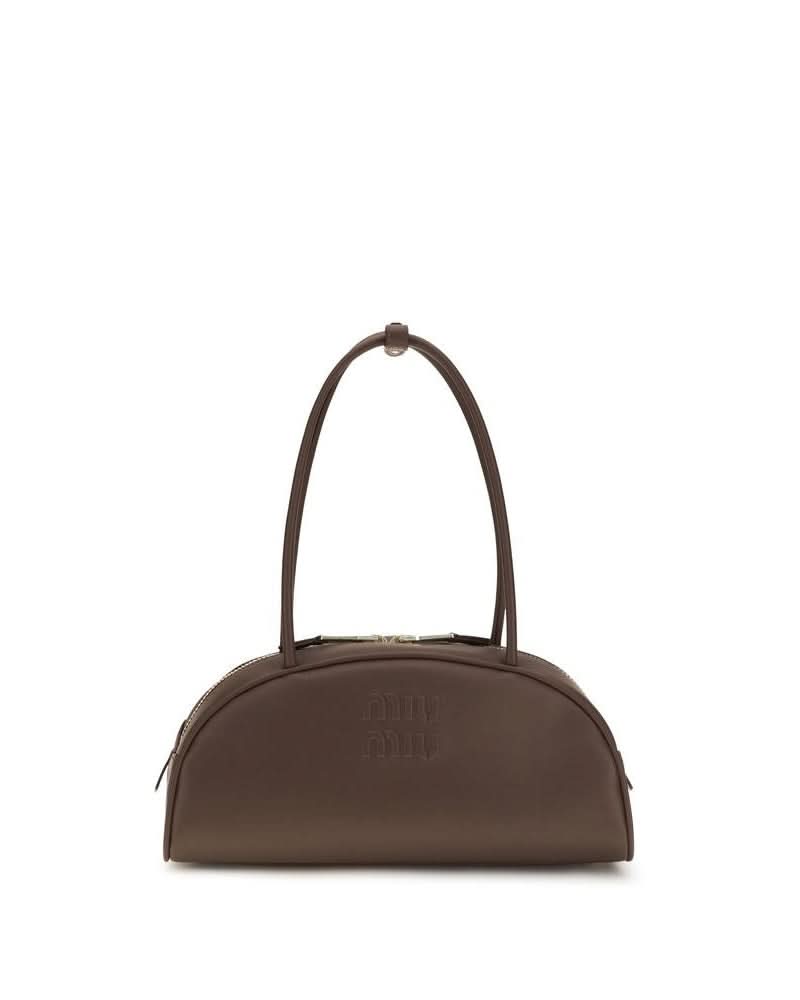 Miu Miu Brown Leather Calf Bos Taurus Handbag Glam Steals