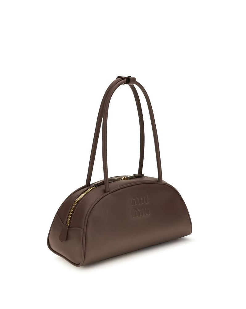 Miu Miu Brown Leather Calf Bos Taurus Handbag Glam Steals