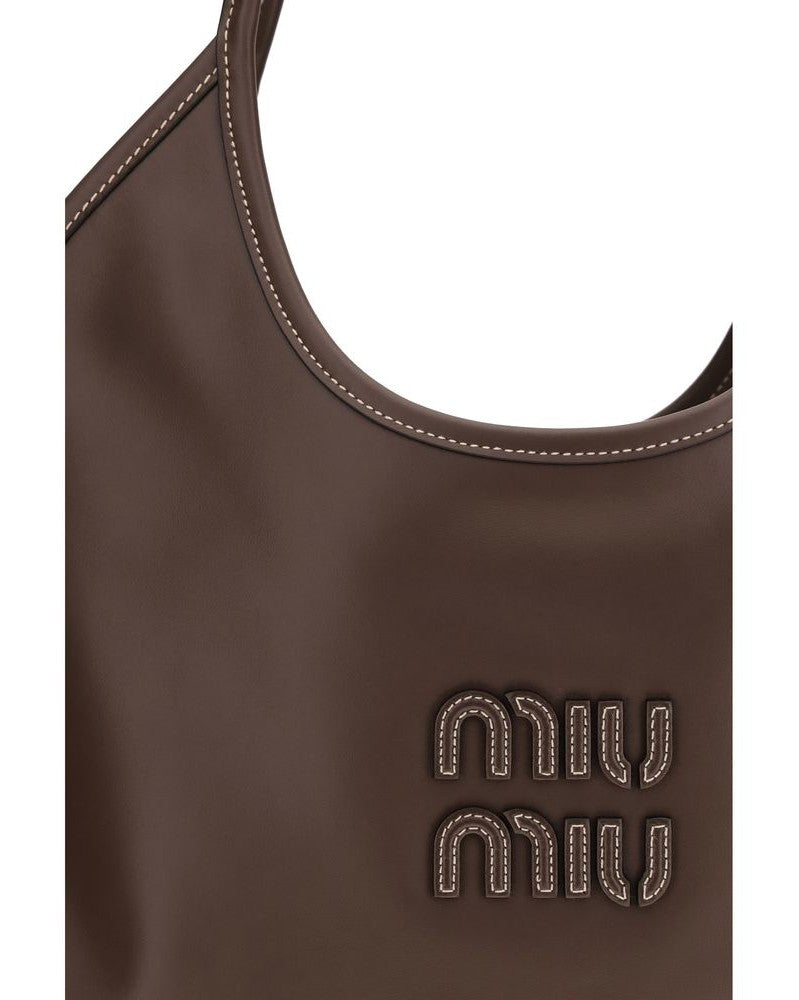 Miu Miu Brown Leather Calf Bos Taurus Shoulder Bag Glam Steals