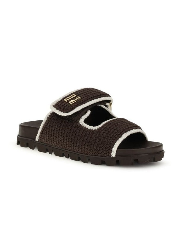 Miu Miu Brown Sandals Glam Steals