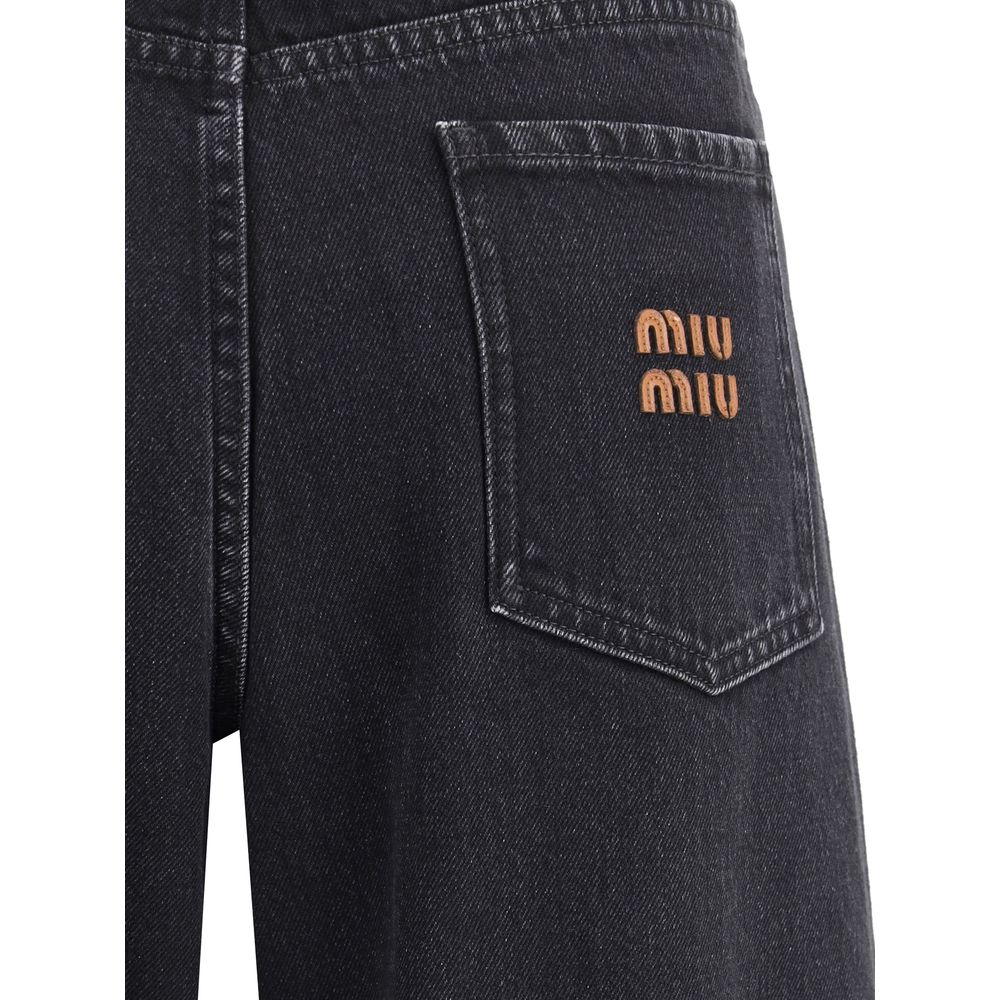 Miu Miu Cotton Jeans Glam Steals