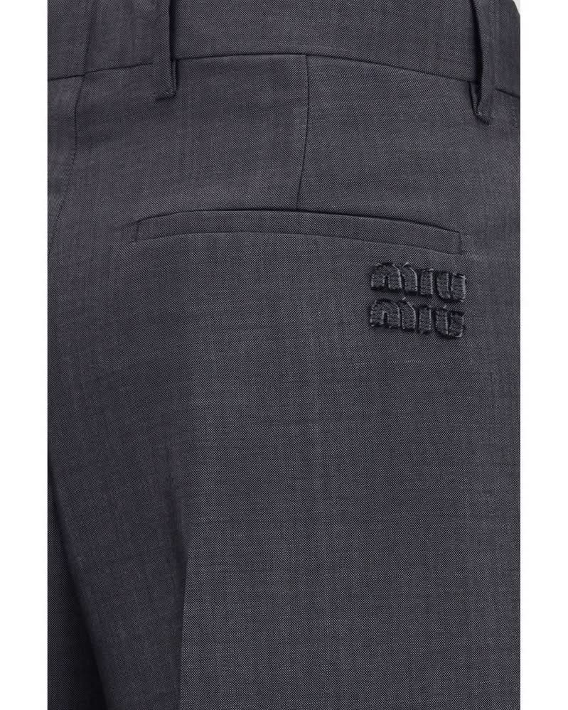 Miu Miu Gray Wool Oves Aries Dress Pant Glam Steals
