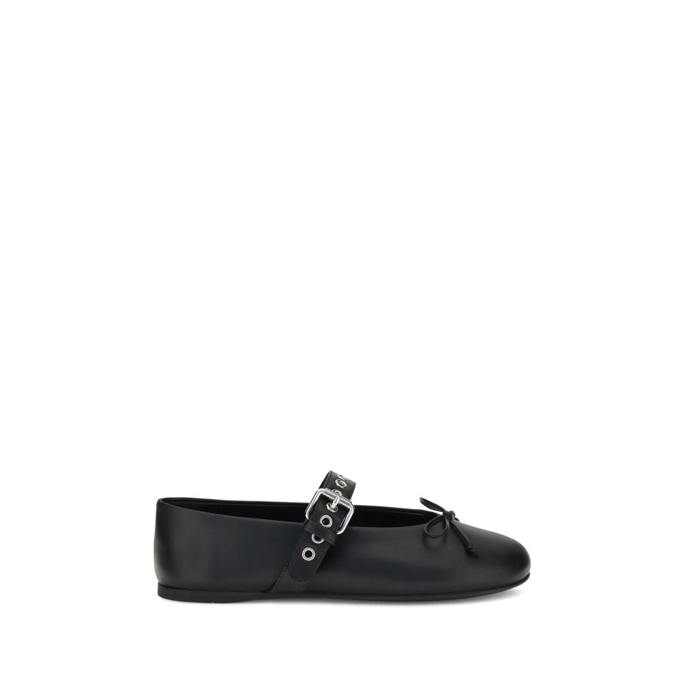 Miu Miu Leather Ballerinas Glam Steals