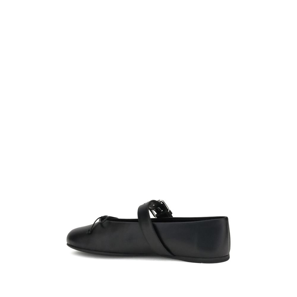 Miu Miu Leather Ballerinas Glam Steals