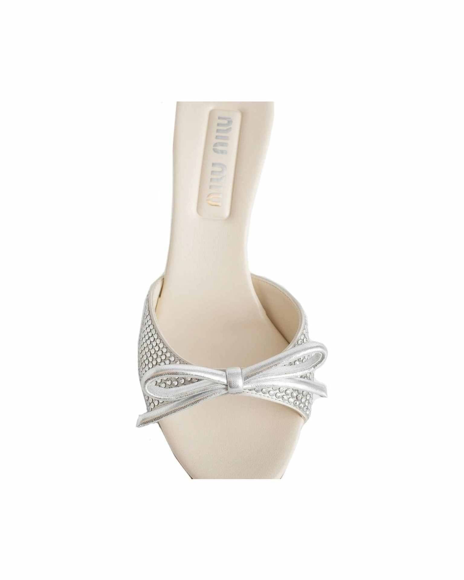 Miu Miu Leather Crystals Mules Glam Steals