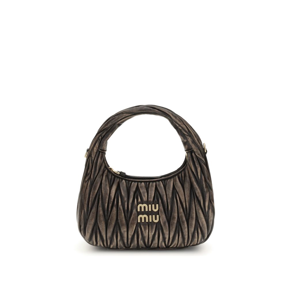 Miu Miu Leather Wander Bag in Quilted Glam Steals