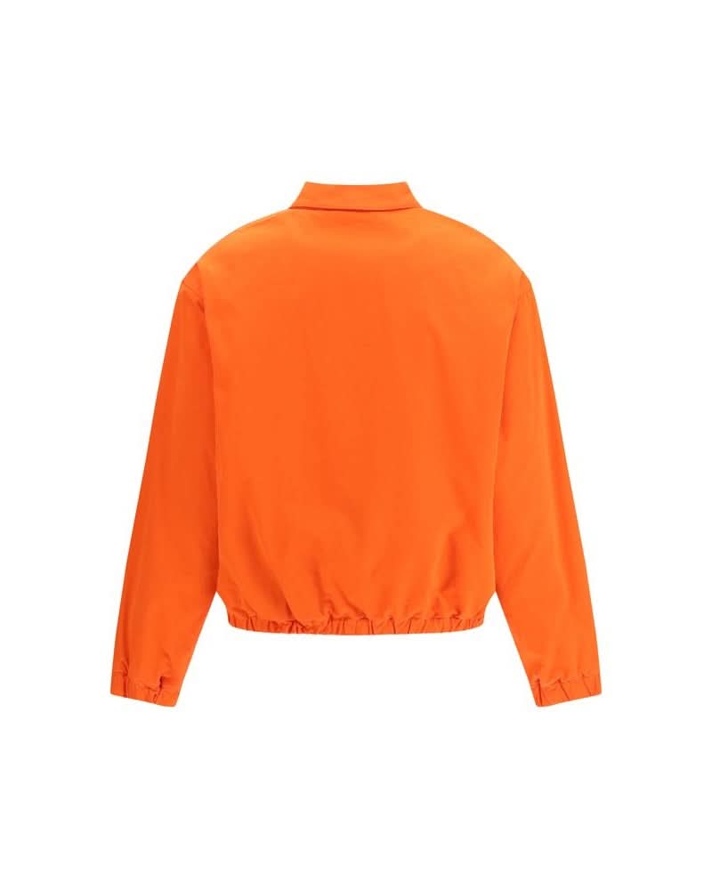 Miu Miu Orange Cotton Bomber Jacket