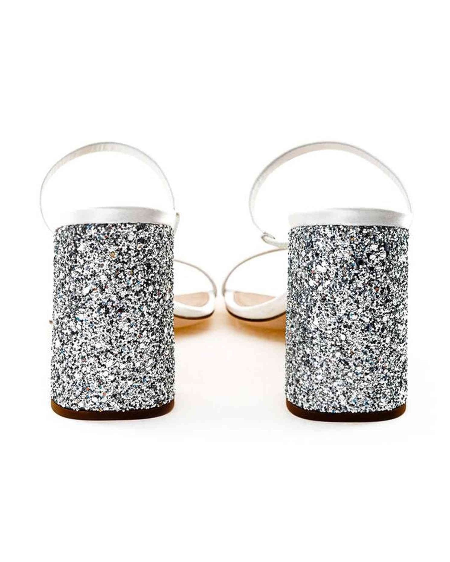 Miu Miu Silk White Sandal Glam Steals