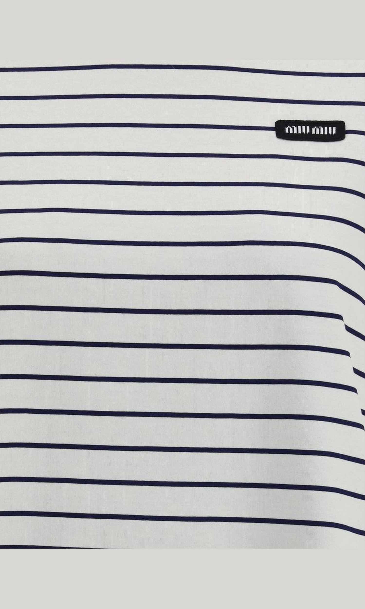 Miu Miu Striped T-Shirt Glam Steals