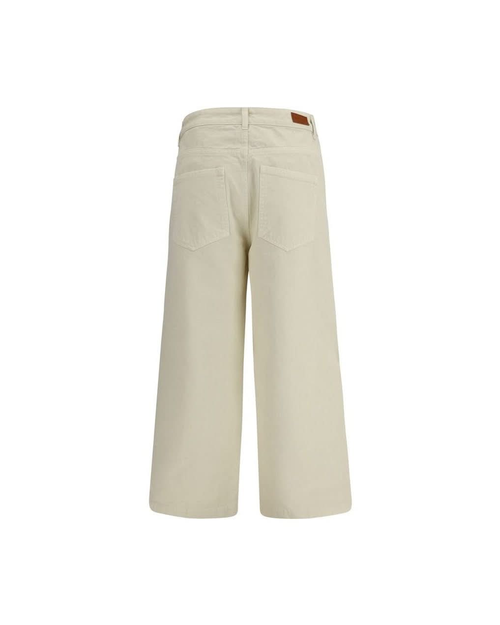 Moncler Beige Cotton Casual Pant