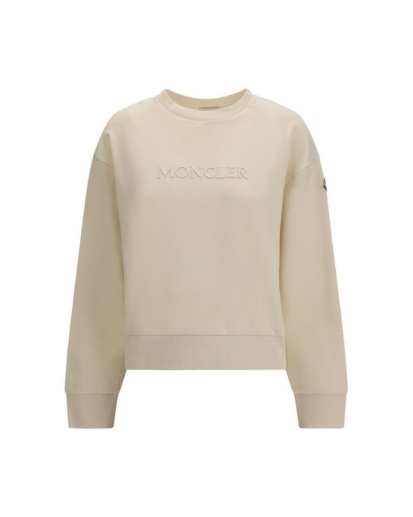 Moncler Beige Cotton Sweatshirt Glam Steals