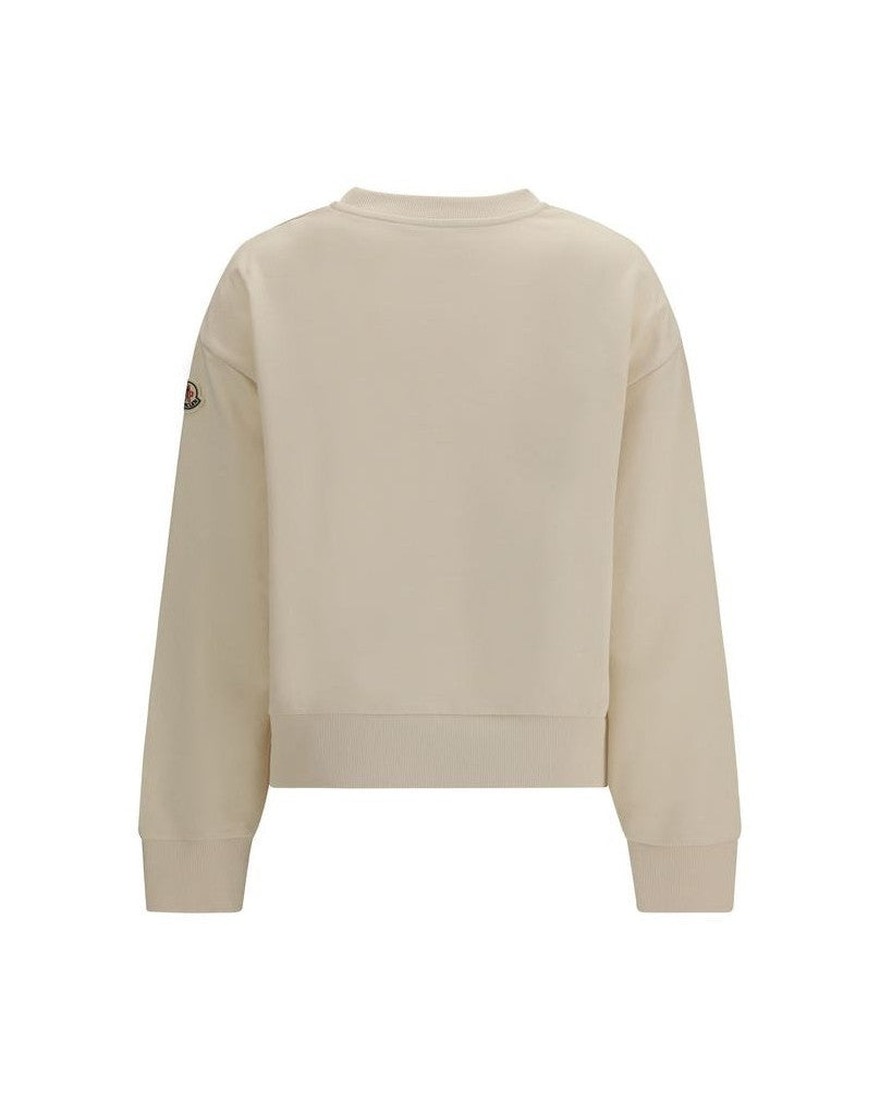 Moncler Beige Cotton Sweatshirt Glam Steals
