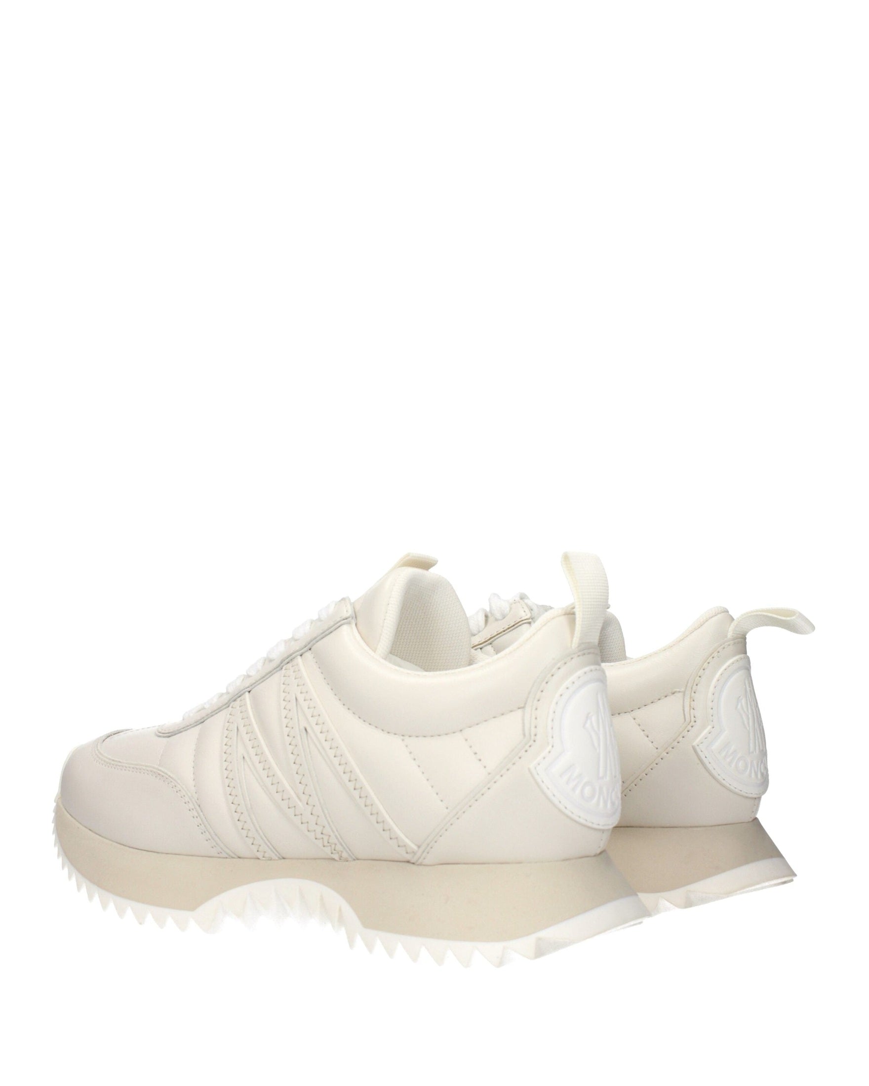 Moncler Beige Leather Low Top Sneakers Glam Steals