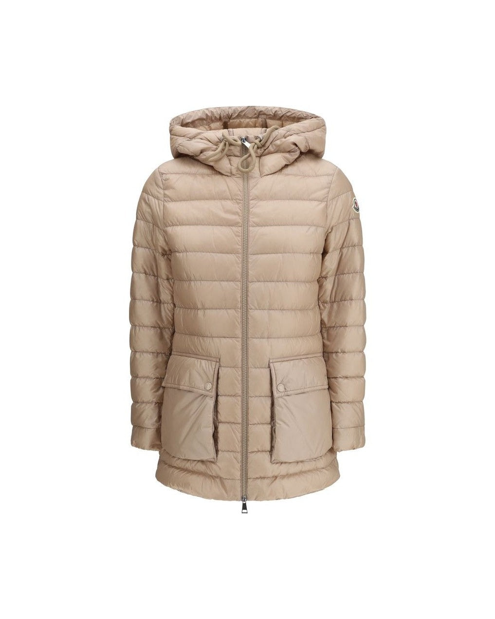 Moncler Beige Polyamide Coat Glam Steals