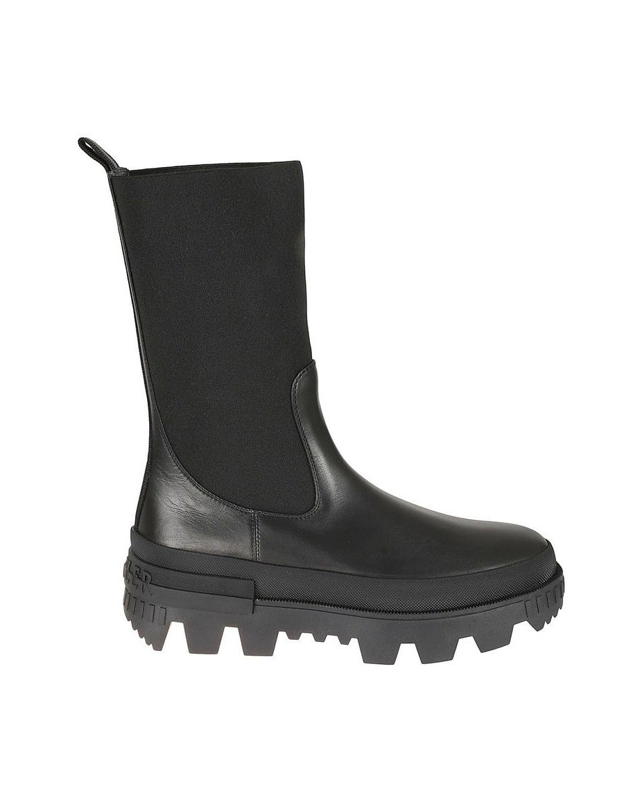 Moncler Black Calfskin Ankle Boots Glam Steals