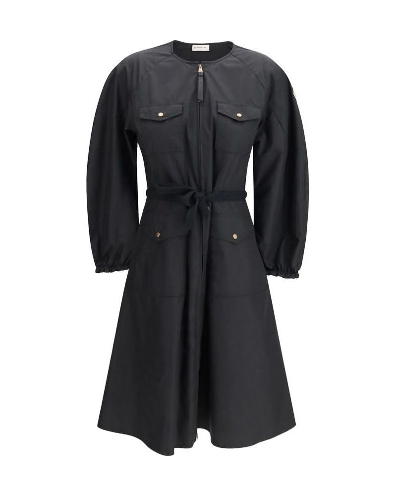 Moncler Black Cotton Casual Dress Glam Steals