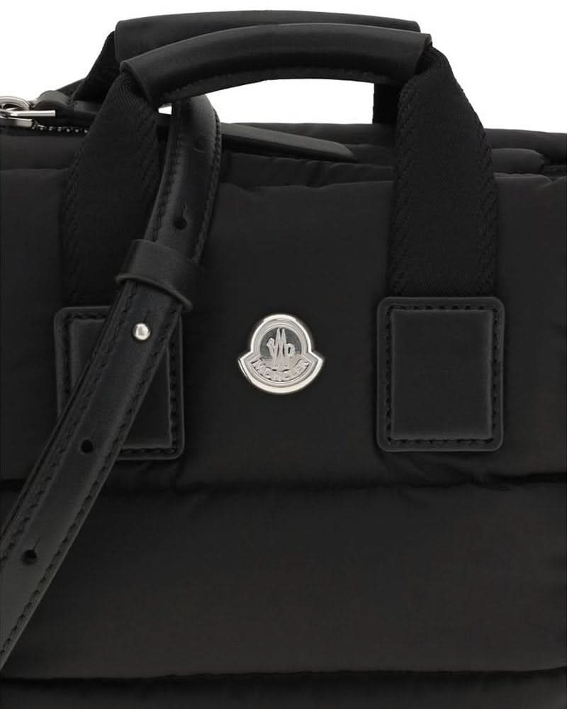 Moncler Black Goose Down Shoulder Bag