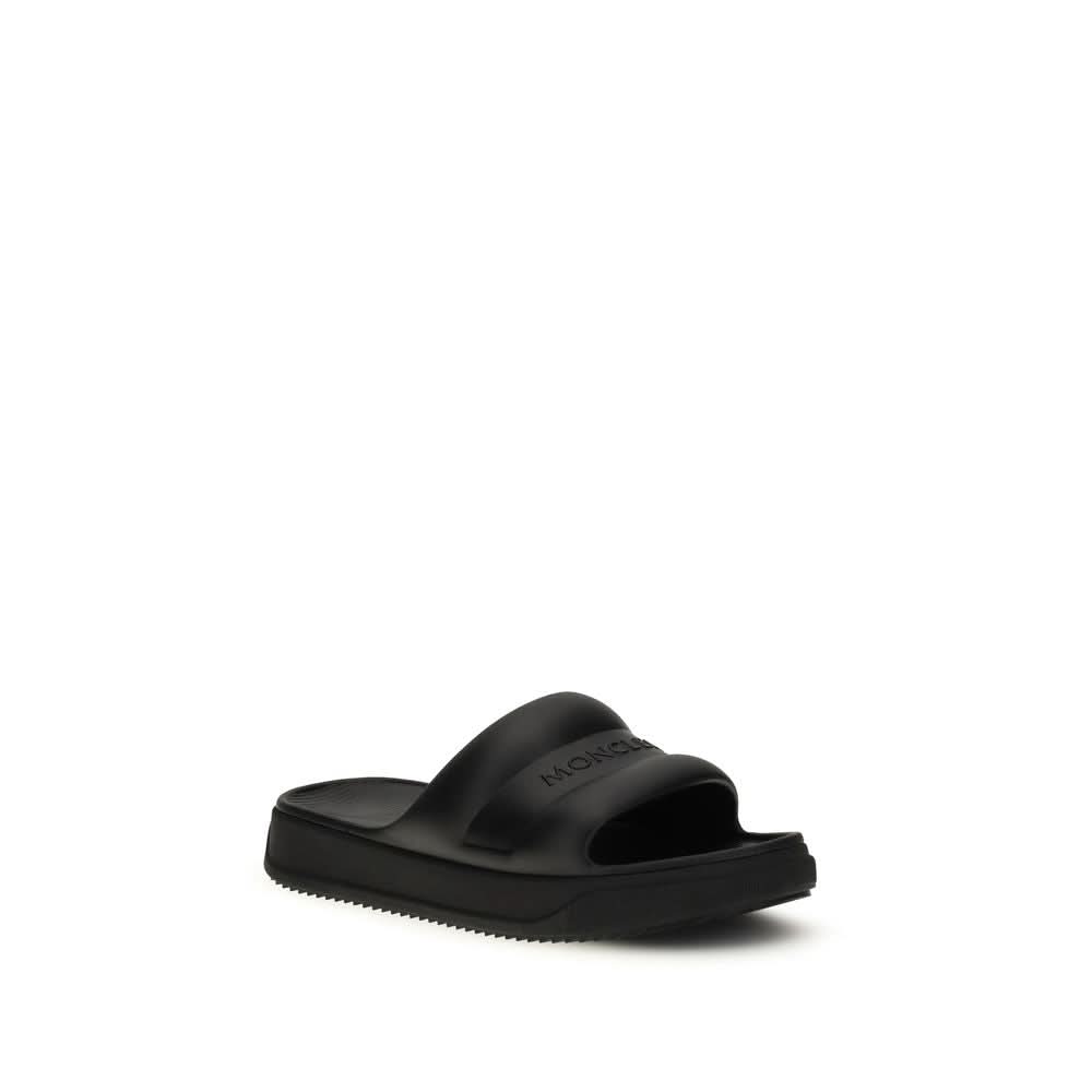 Moncler Black Rubber Sandals Glam Steals