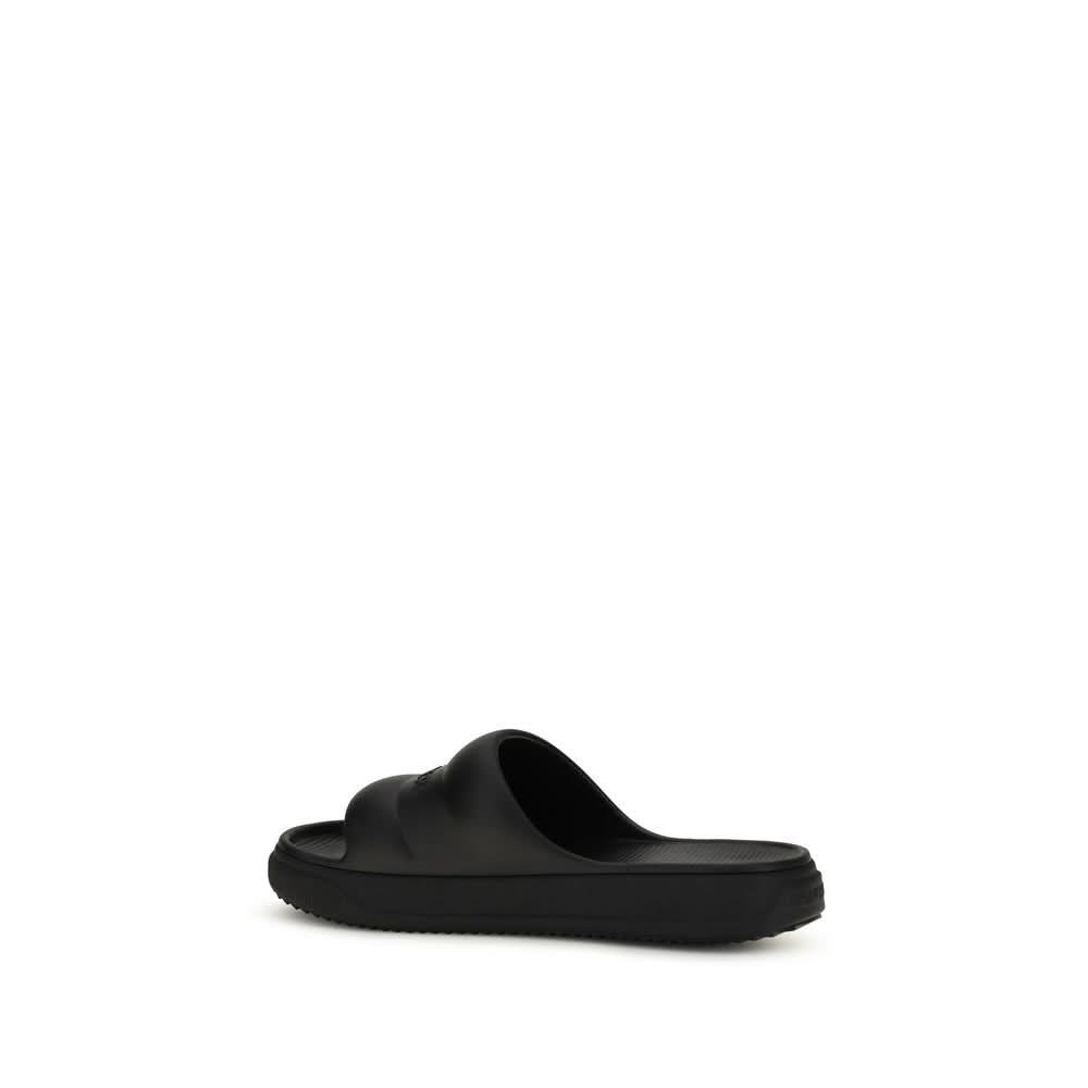 Moncler Black Rubber Sandals Glam Steals
