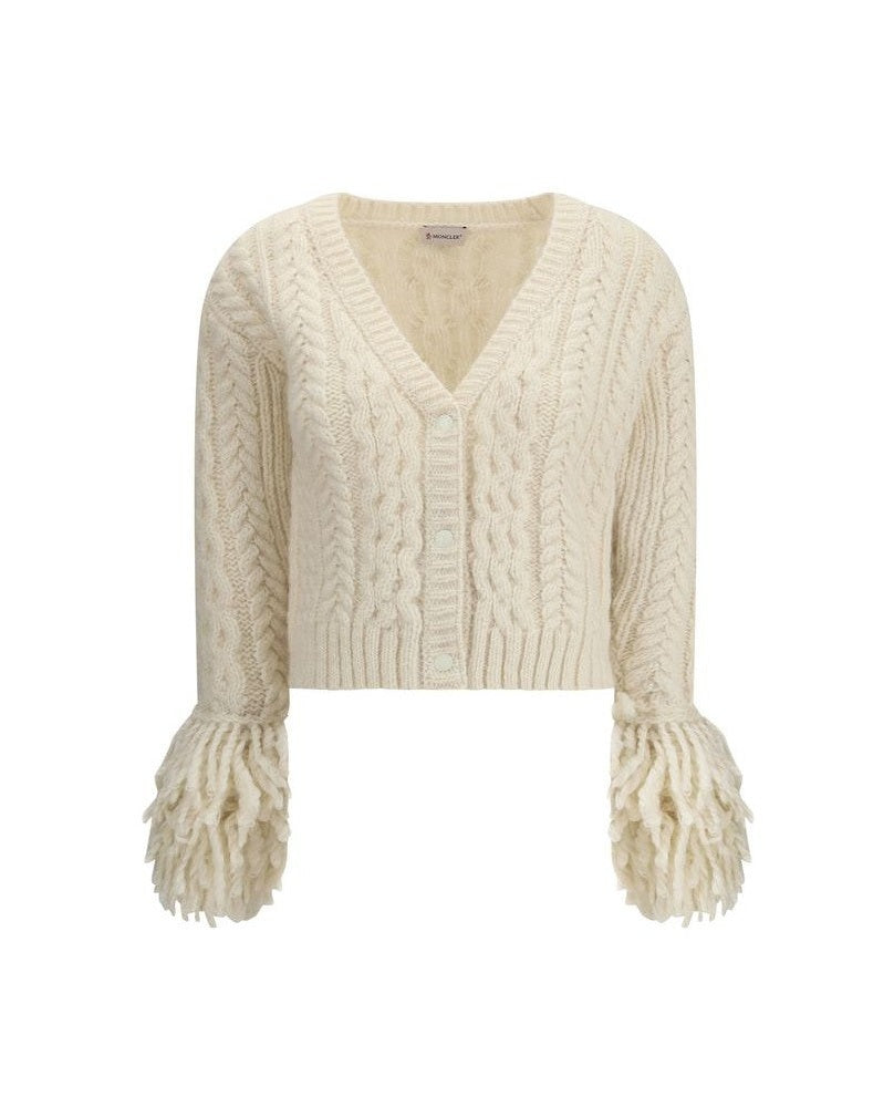 Moncler Cream Alpaca Vicugna Pacos Cardigan Glam Steals