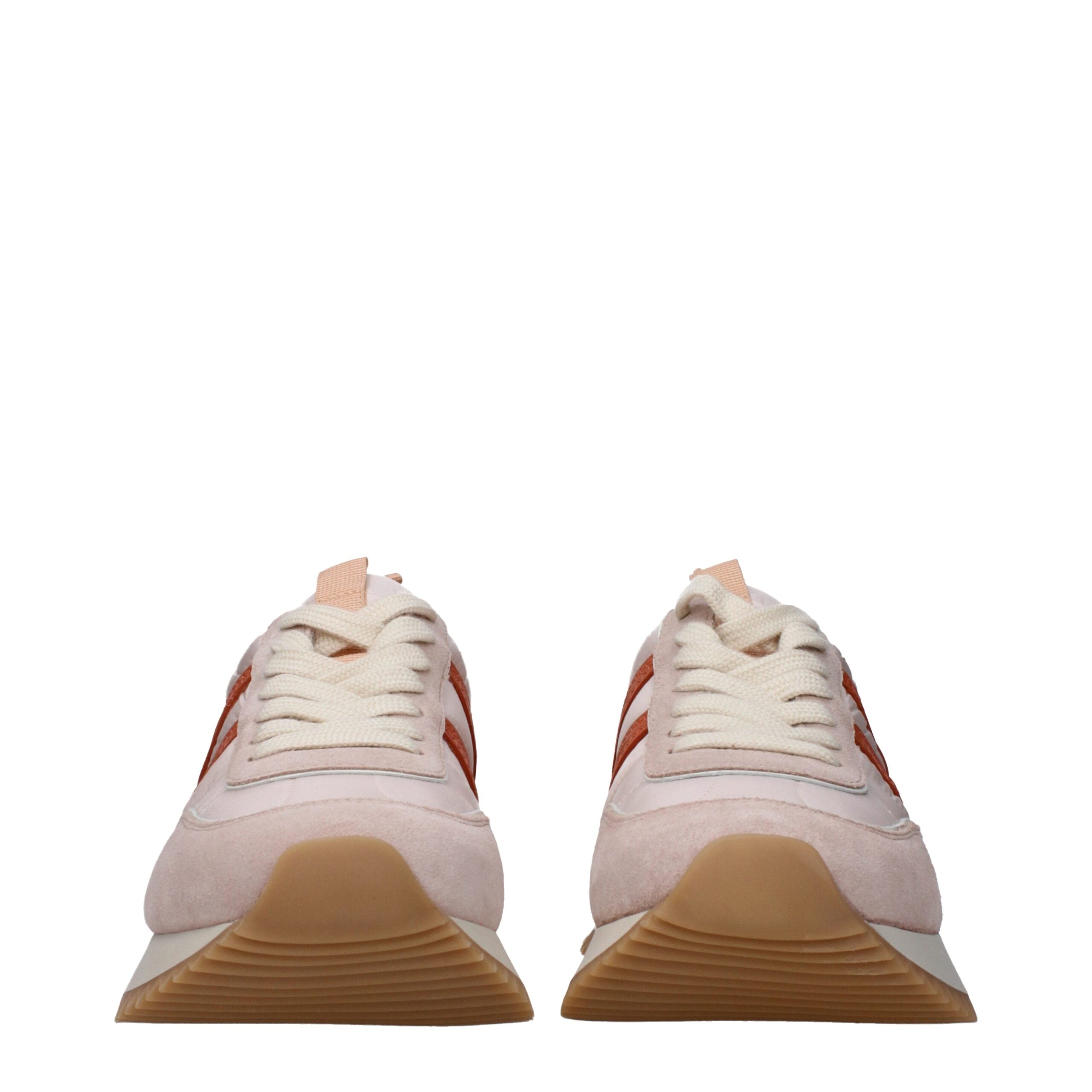 Moncler Pink Fabric Chunky Sneakers Glam Steals