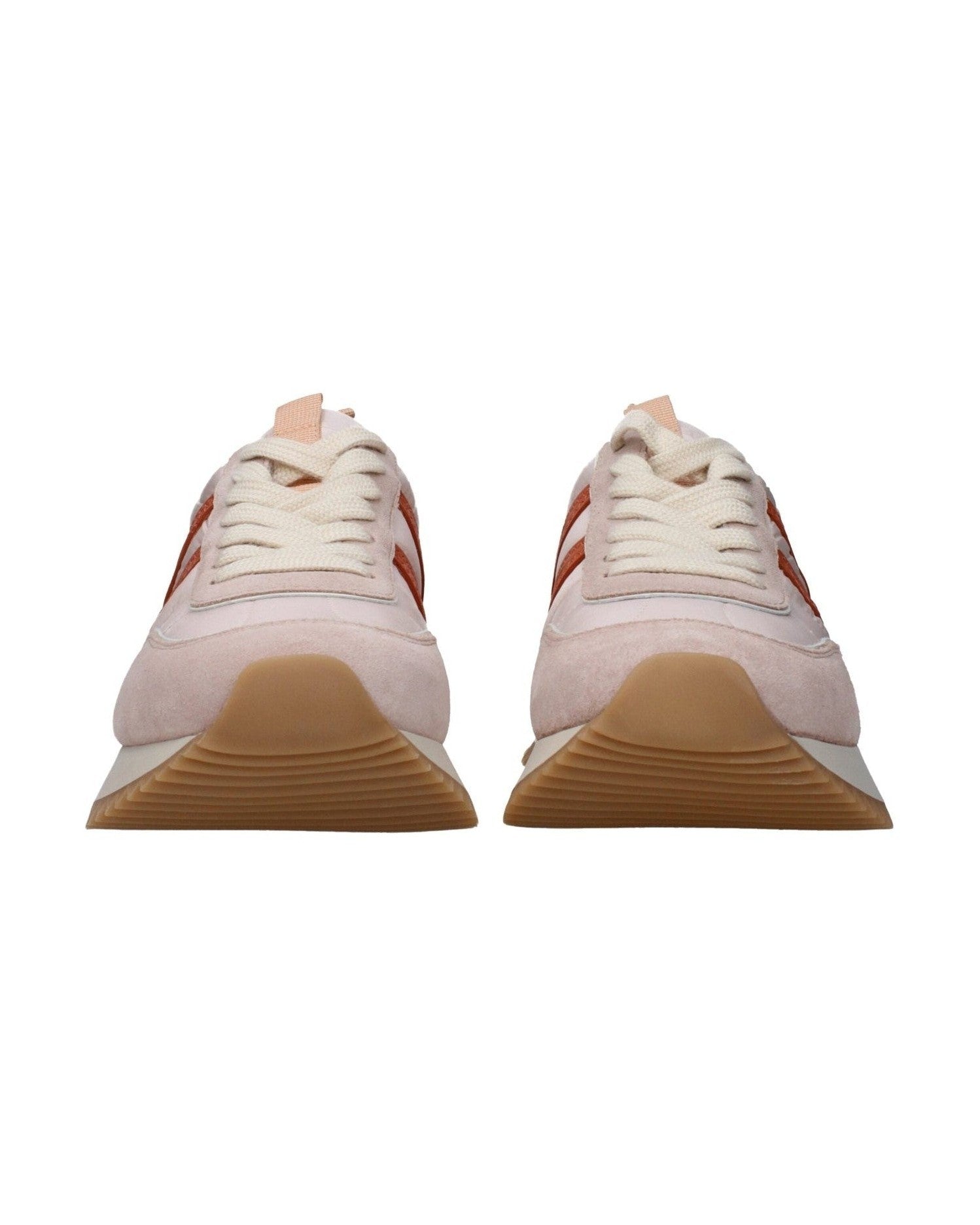 Moncler Pink Fabric Chunky Sneakers Glam Steals