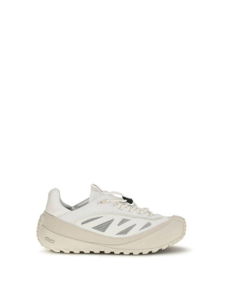 Moncler White Polyester Athletic Sneakers Glam Steals