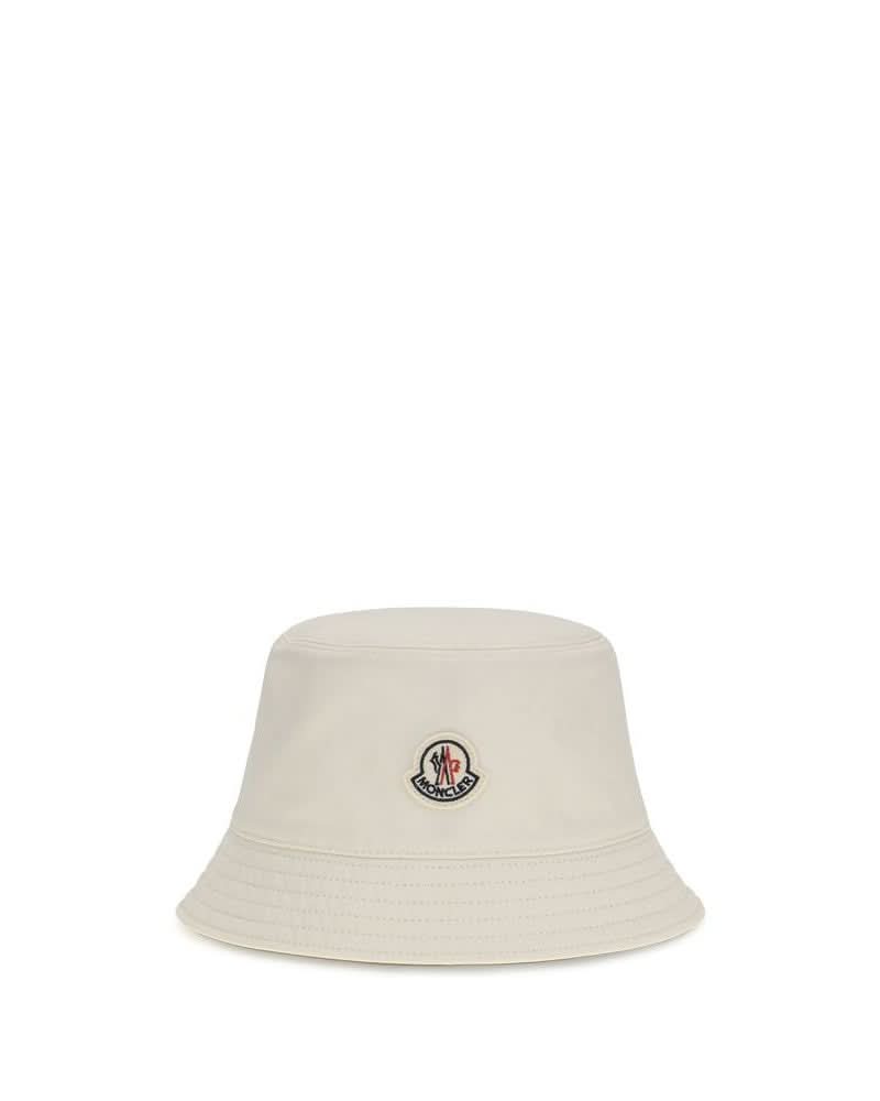 Moncler White Polyester Bucket Hat